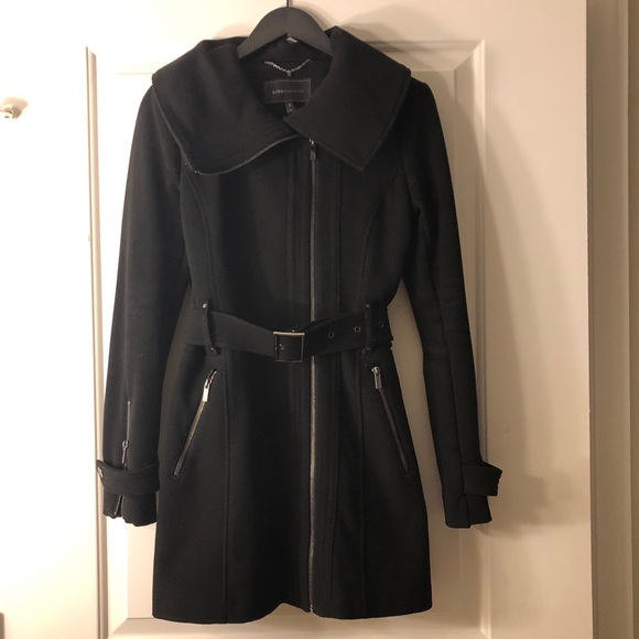 BCBG MaxAzria belted Pea coat - Picture 5 of 7